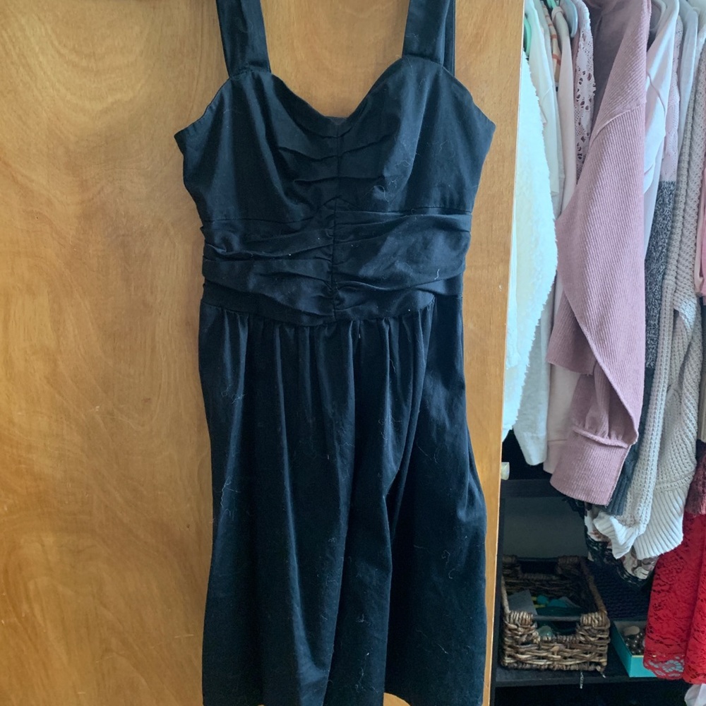 Tight black dress